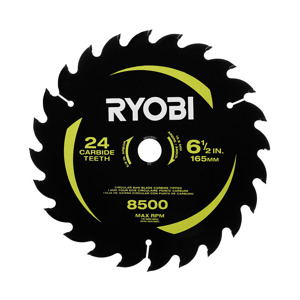 6-1/2" 24 Carbide Teeth Thin Kerf Circular Saw Blade