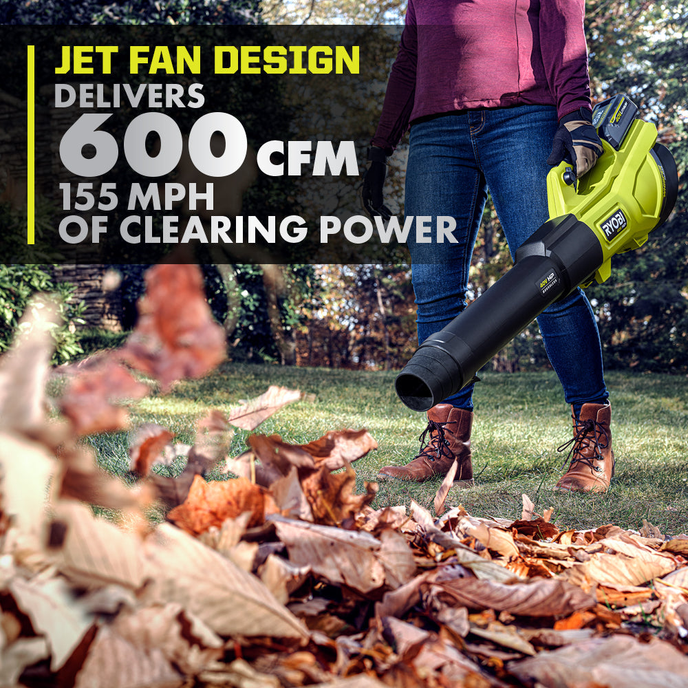 40V HP Brushless 600 CFM WHISPER SERIES Blower & 15" Carbon Fiber String Trimmer Combo Kit