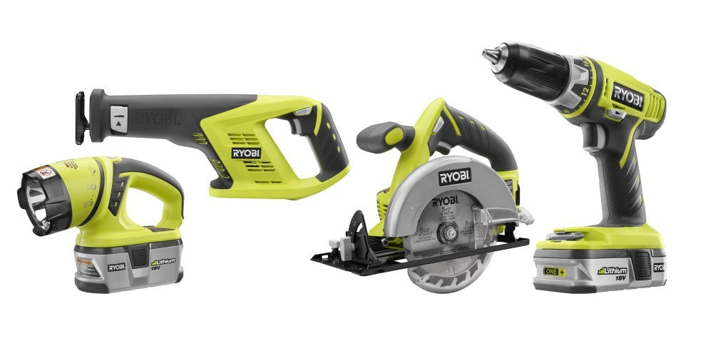 4 PC. Combo Kit with Compact Drill