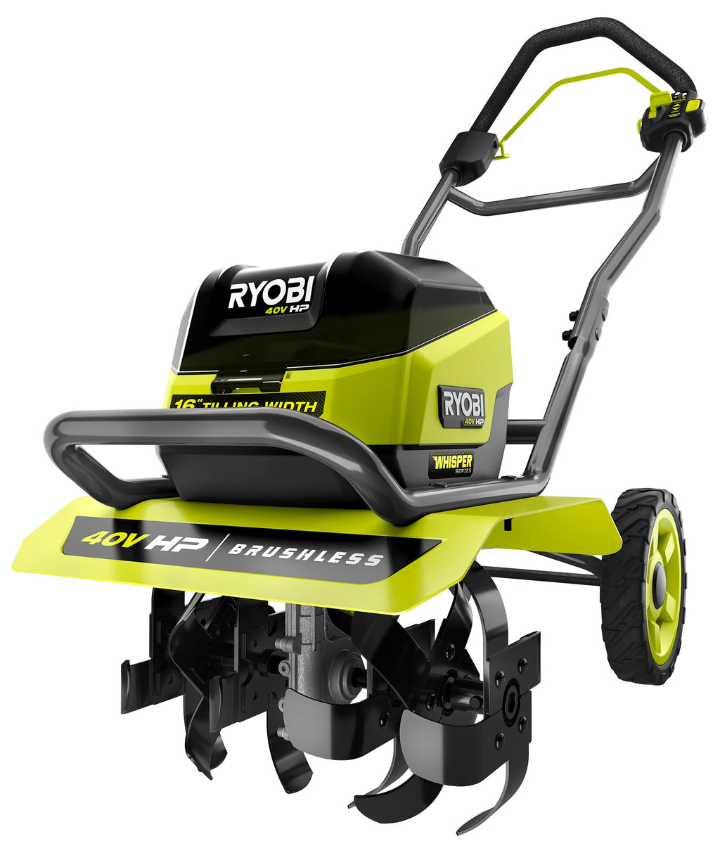 40V HP Brushless WHISPER SERIES 16" Front Tine Tiller Kit
