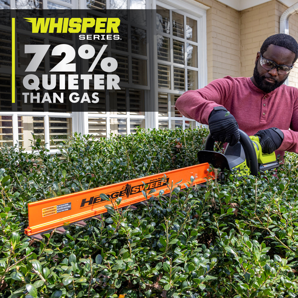 40V HP Brushless WHISPER SERIES 26" Hedge Trimmer Kit