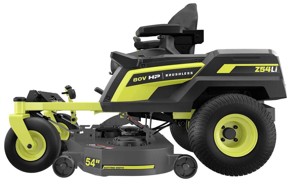 80V HP Brushless 54" Lithium Electric Zero Turn Riding Mower Kit