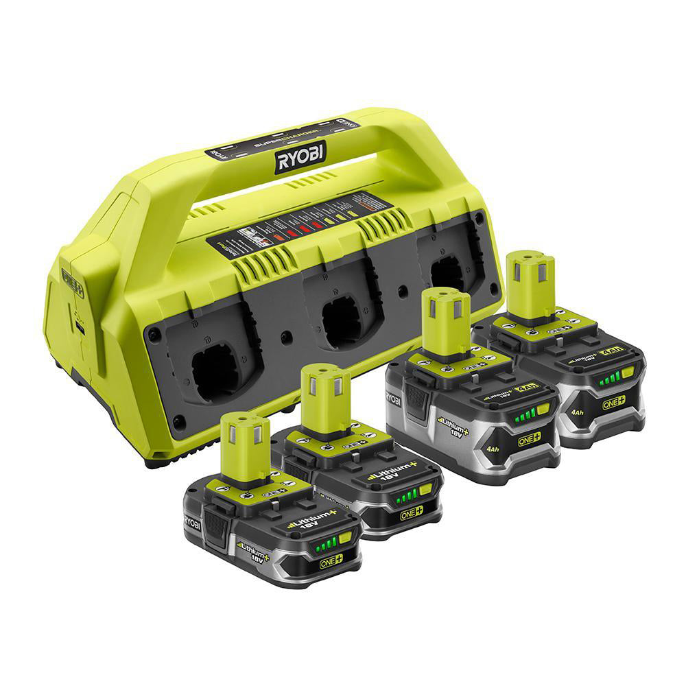 6-Port Supercharger with 4 Lithium+ Batteries