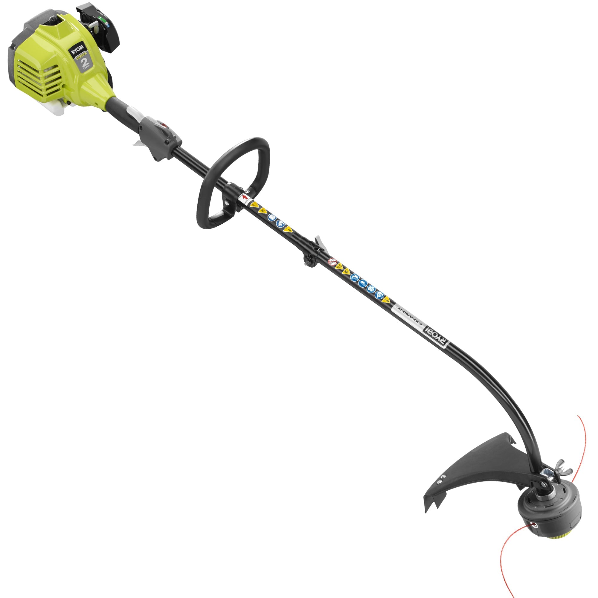 2 Cycle Full Crank Attachment Capable Curved Shaft String Trimmer