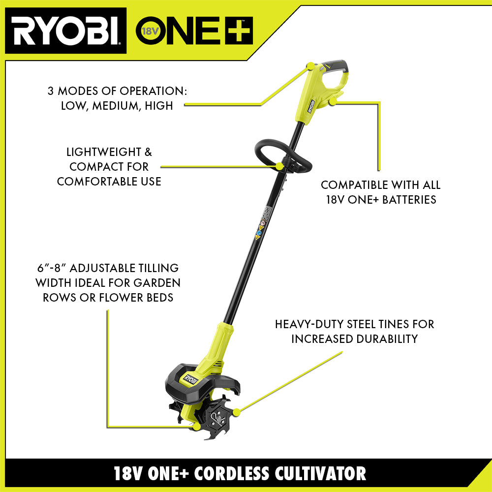 18V ONE+ 8" Cultivator Kit