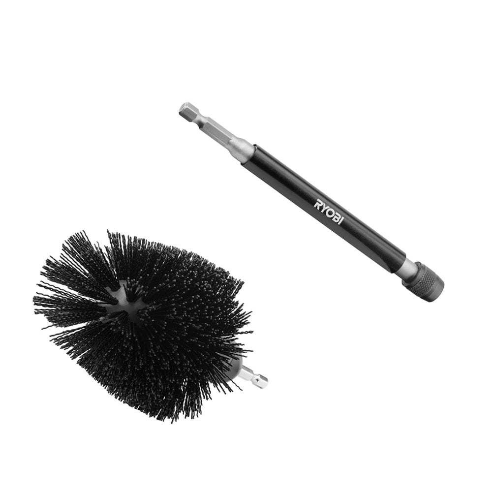 2 PC. Abrasive Bristle Brush Cleaning Kit with Extension
