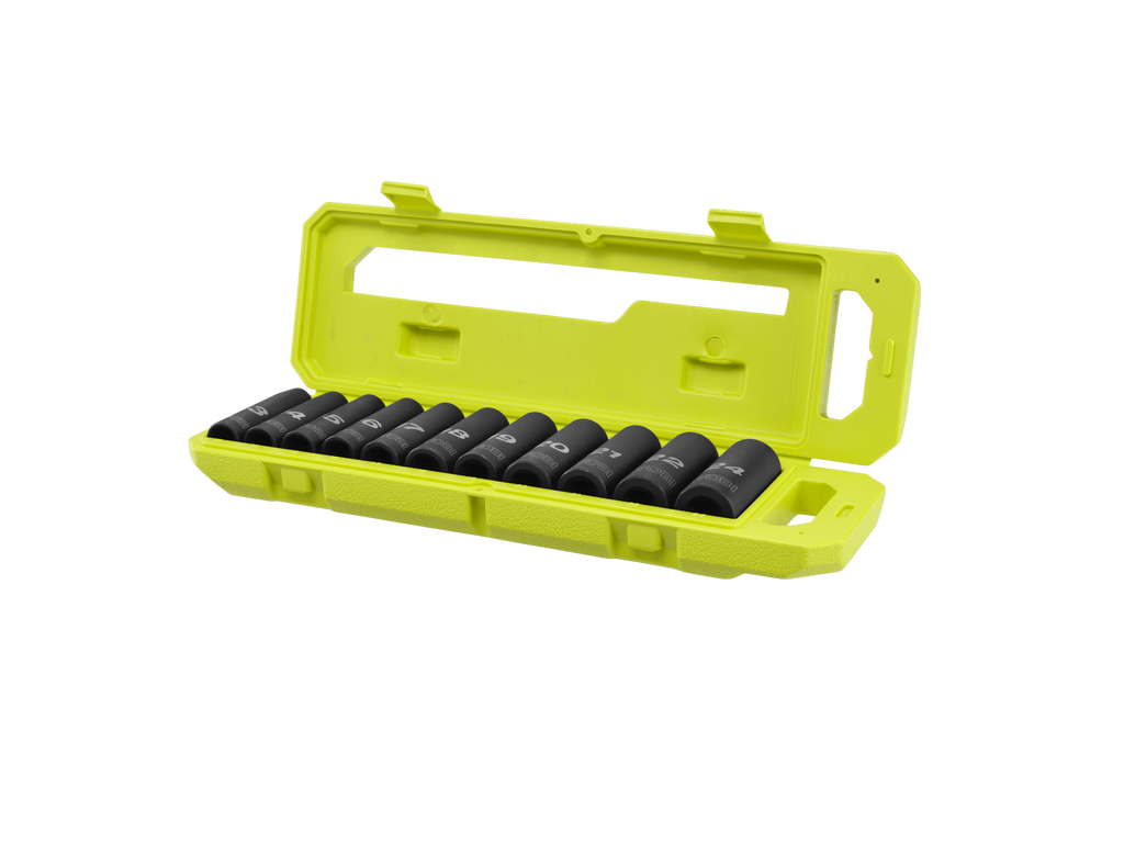11 PC. SAE 1/2" Drive Deep Impact Socket Set