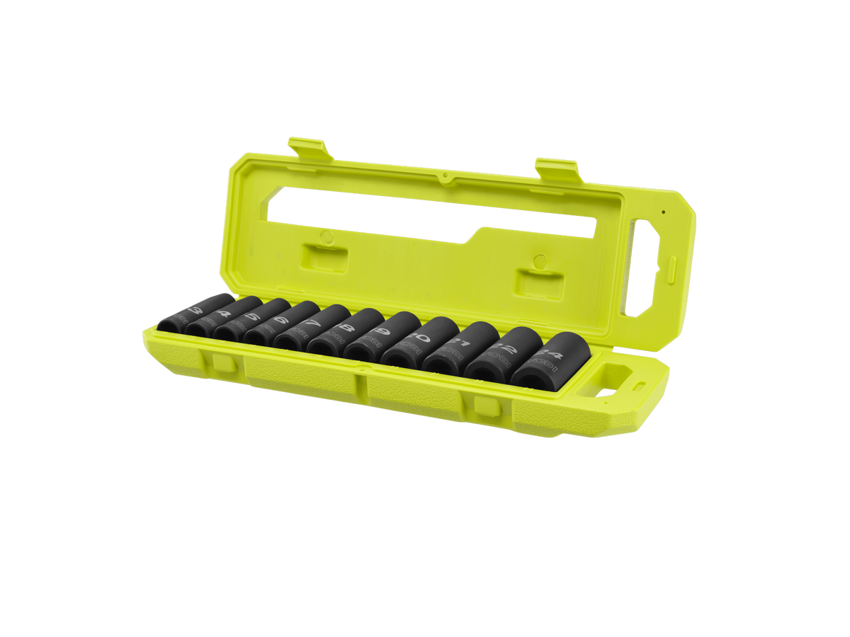 11 PC. SAE 1/2" Drive Deep Impact Socket Set