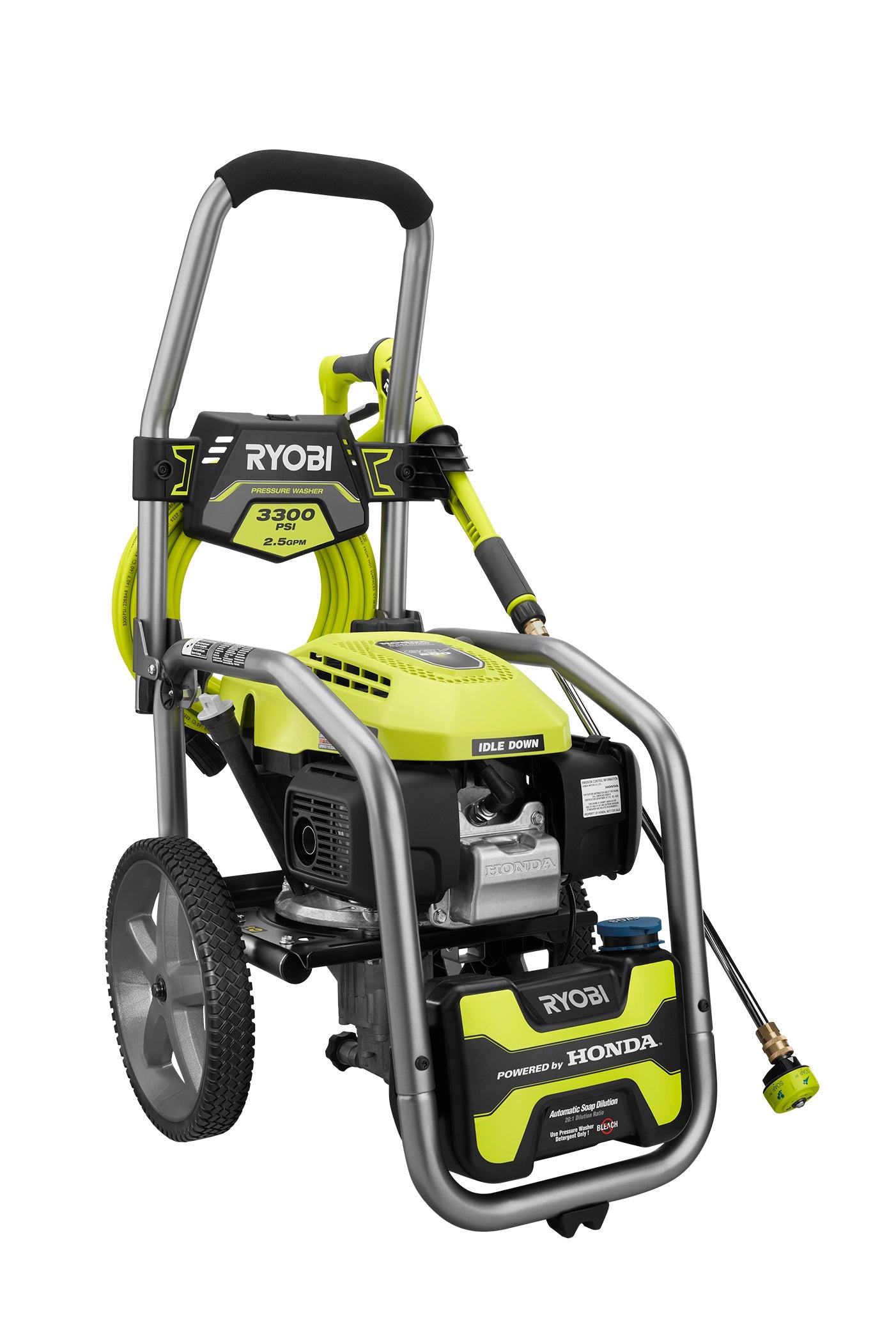 3300 PSI 2.5 GPM Cold Water Gas Pressure Washer