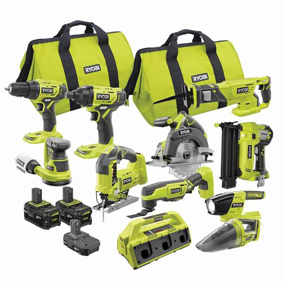 18V ONE+ 11-Piece Combo Kit with 3 Batteries and 6-Port SUPERCHARGER