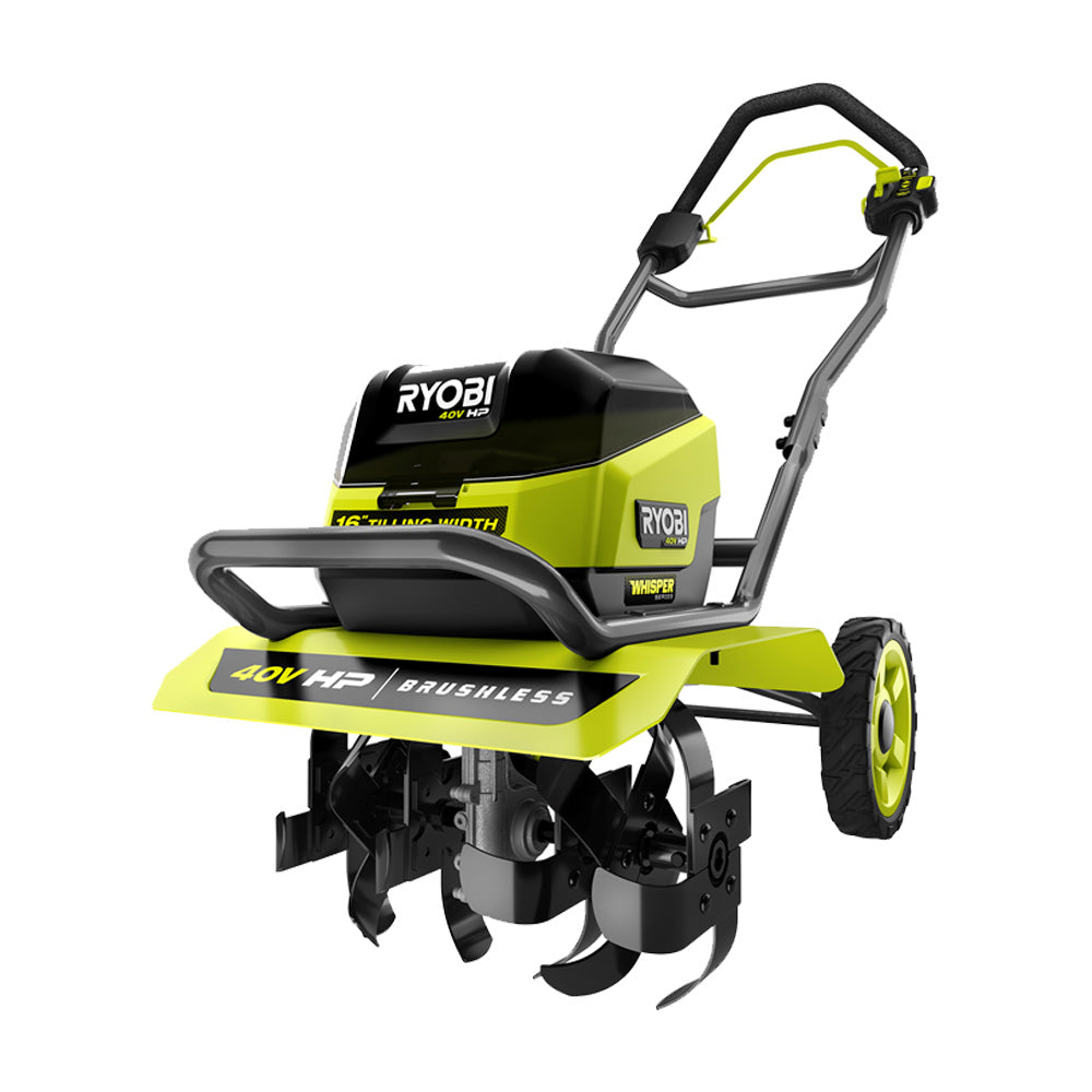 40V HP Brushless WHISPER SERIES 16" Front Tine Tiller Kit