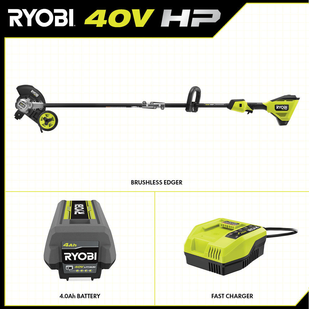 40V HP Brushless Edger Kit