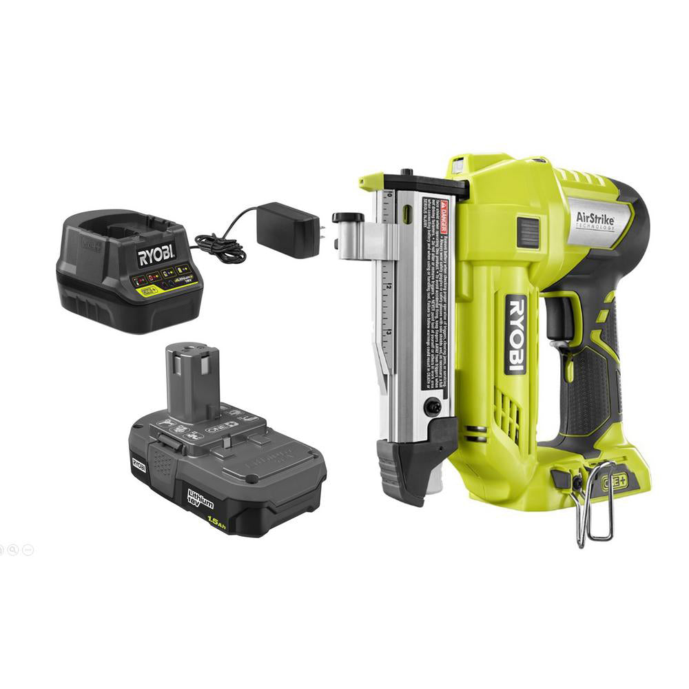 18V ONE+ AirStrike 23-Gauge 1-3/8" Headless Pin Nailer Kit with 1.5 Ah Battery and Charger