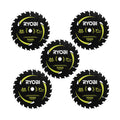 7-1/4" x 24T Carbide Teeth Thin Kerf Circular Saw Blade Set (5 Piece)