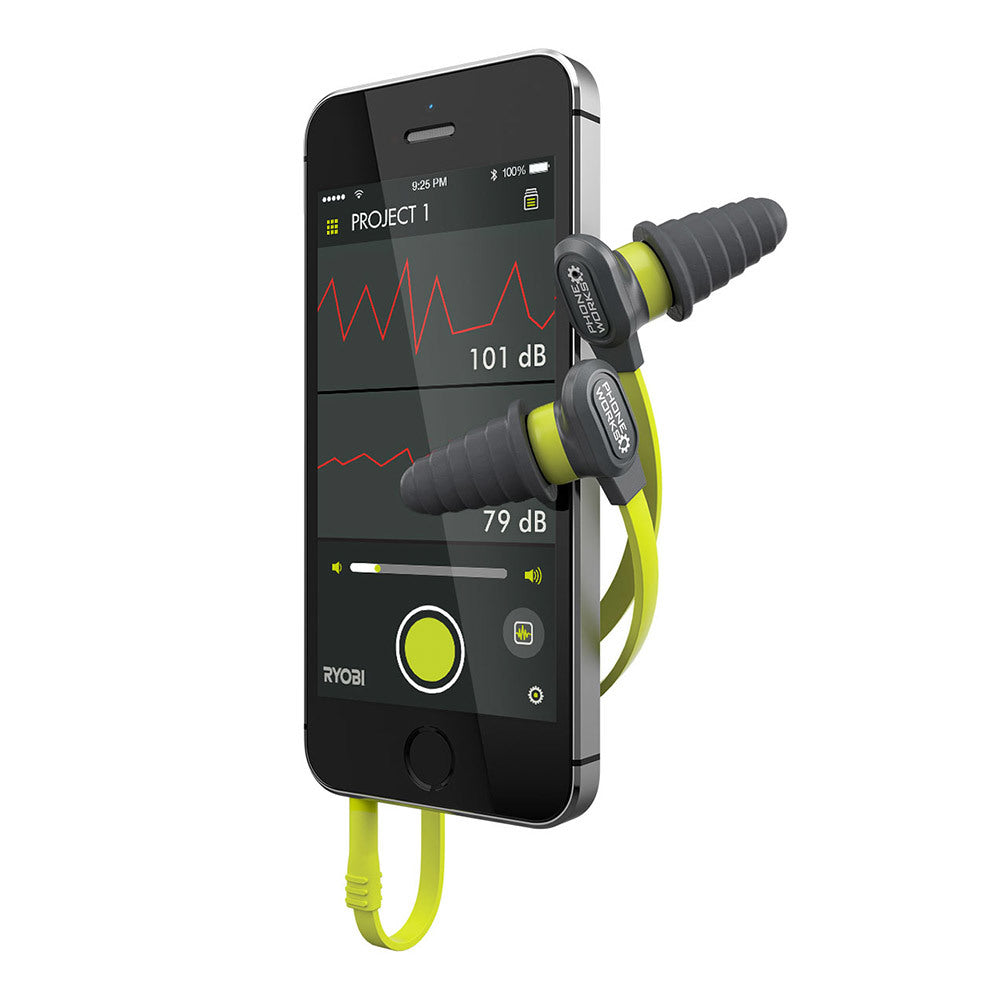 Phone Works Noise Suppressing Earphones with Microphone