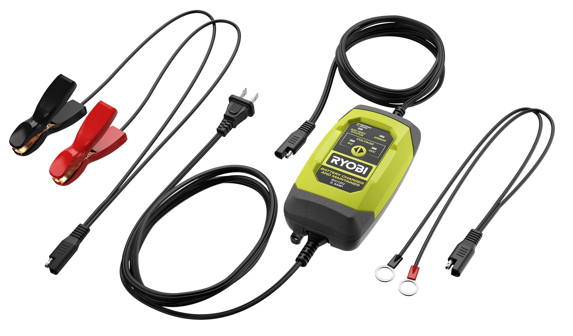6V/12V 2 Amp Battery Charger & Maintainer