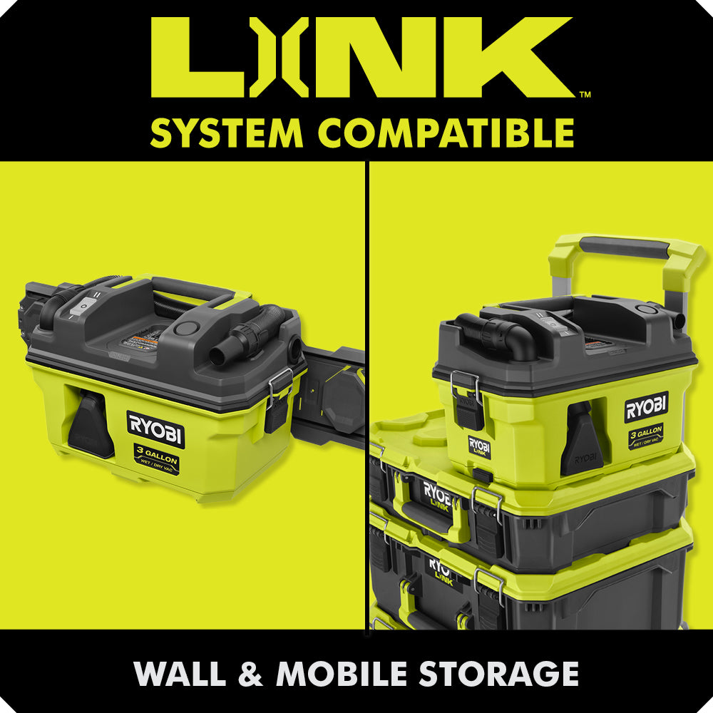18V ONE+ LINK 3 Gallon Wet/Dry Vacuum