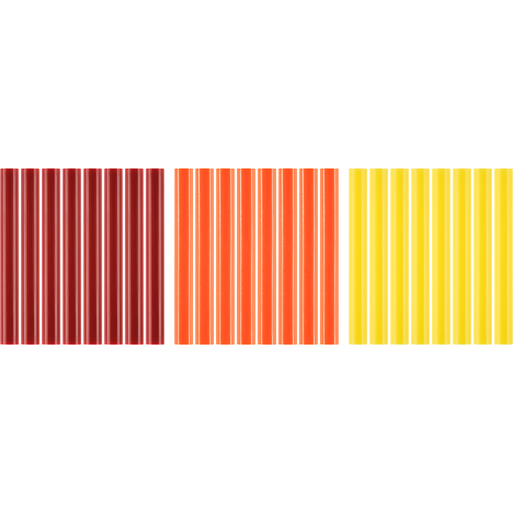24 PC. Full Size Warm Color Glue Sticks