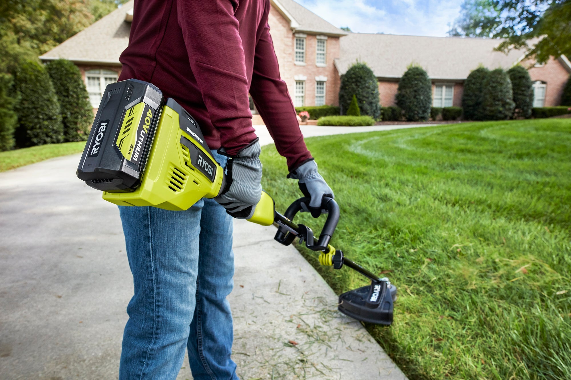 40V Brushless Attachment Capable 15" String Trimmer Kit