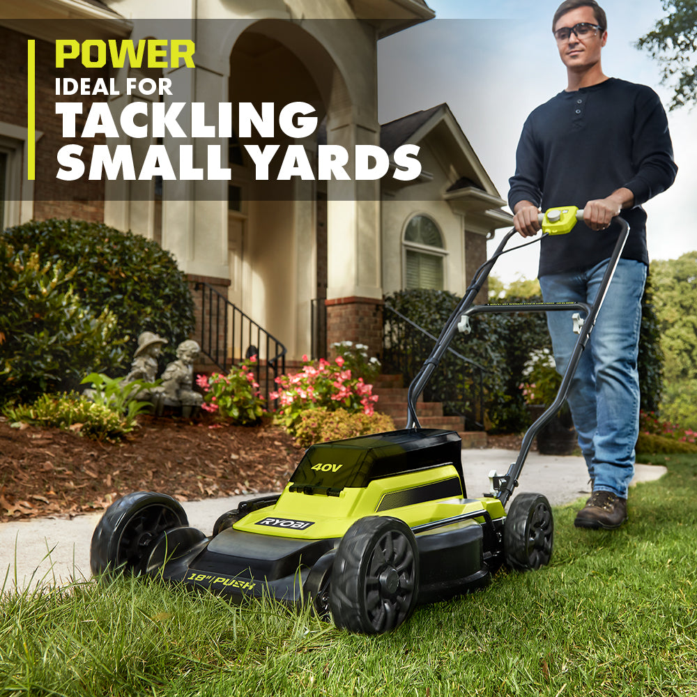 40V 18" 2-IN-1 Push Mower