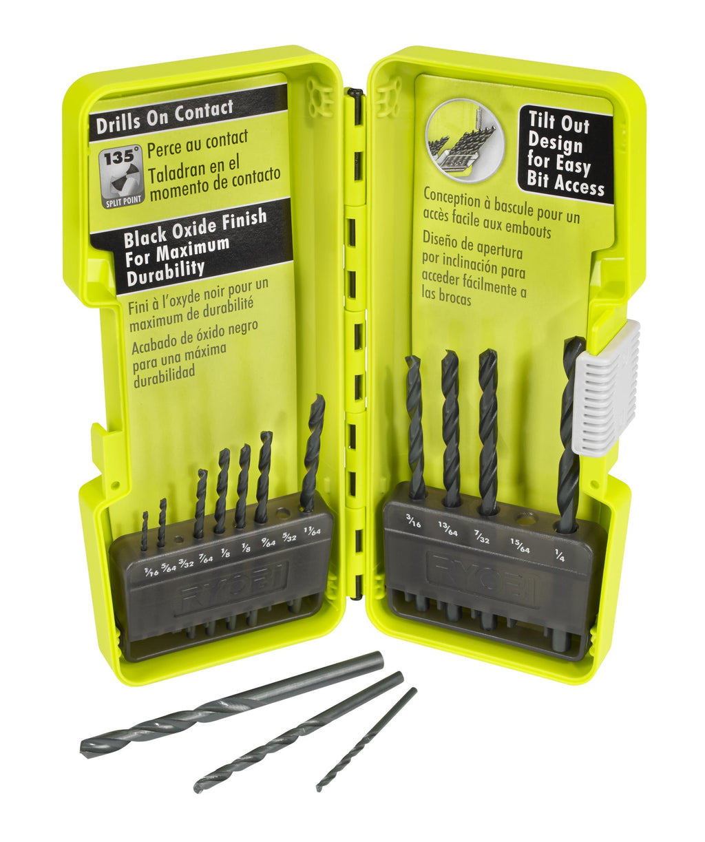 14 PC. Black Oxide Drill Bit Set