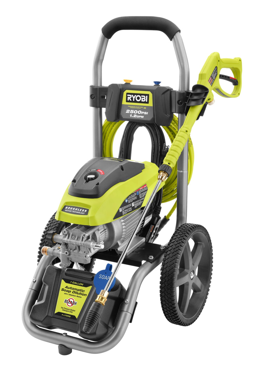 2500 PSI 1.2 GPM Brushless Electric Pressure Washer