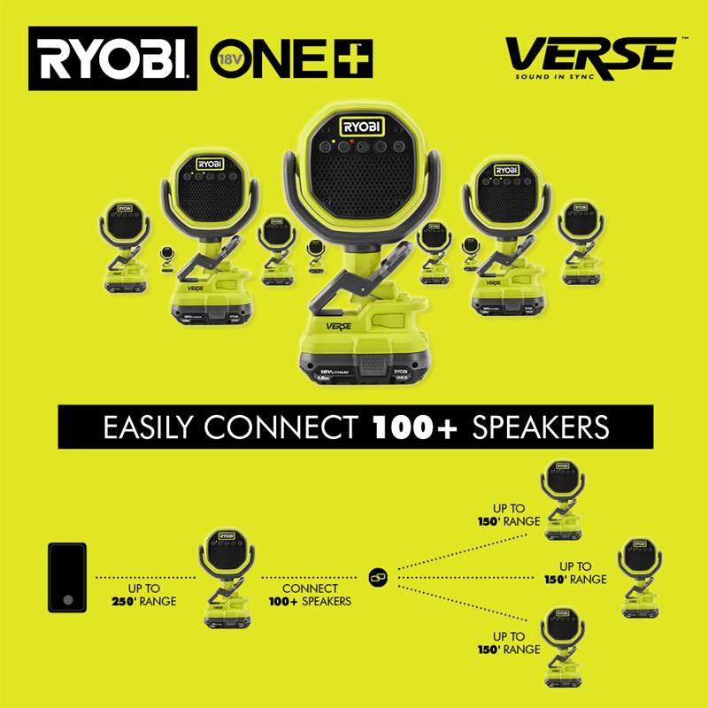 18V ONE+ VERSE Clamp Speaker Kit