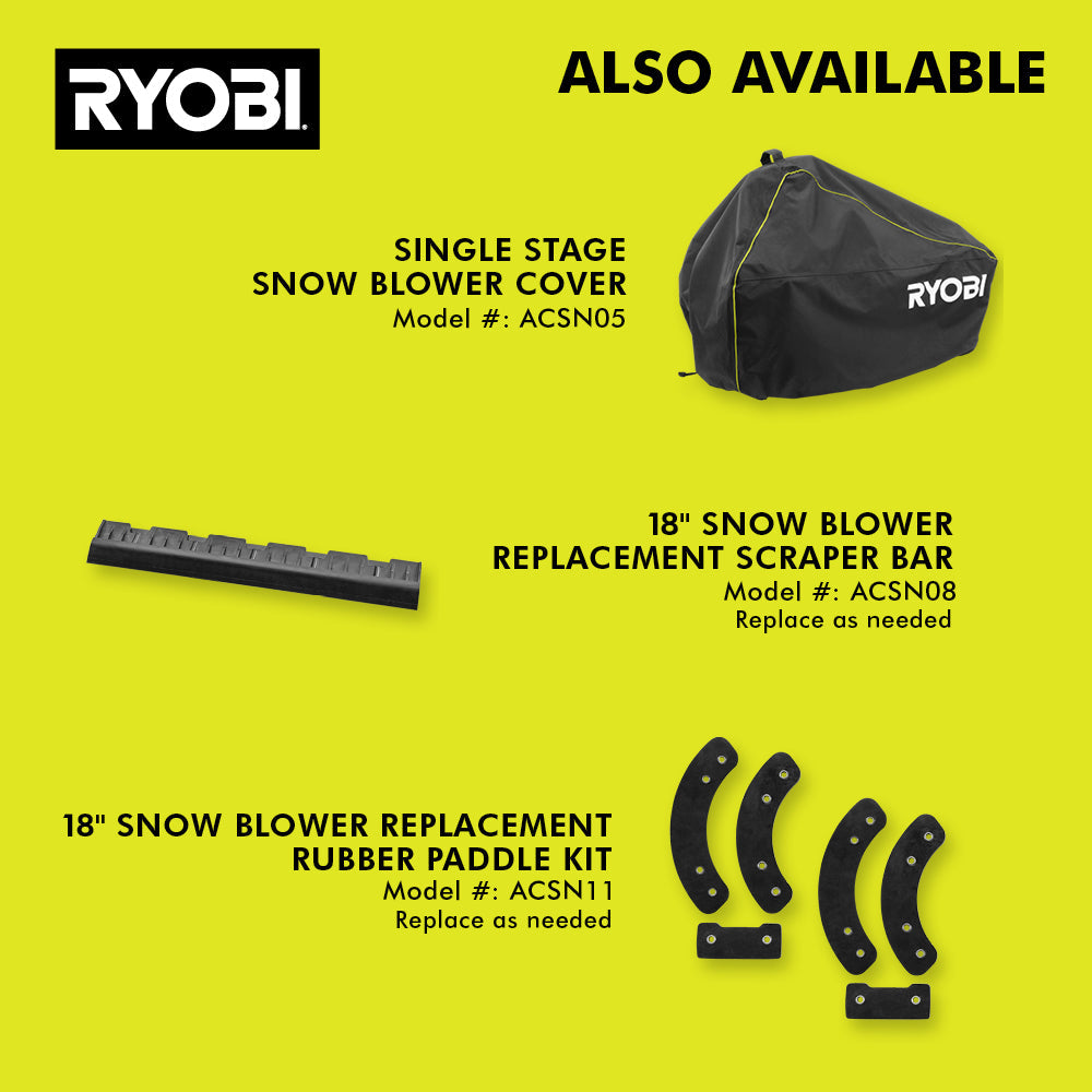40V HP Brushless 18" Snow Blower Kit