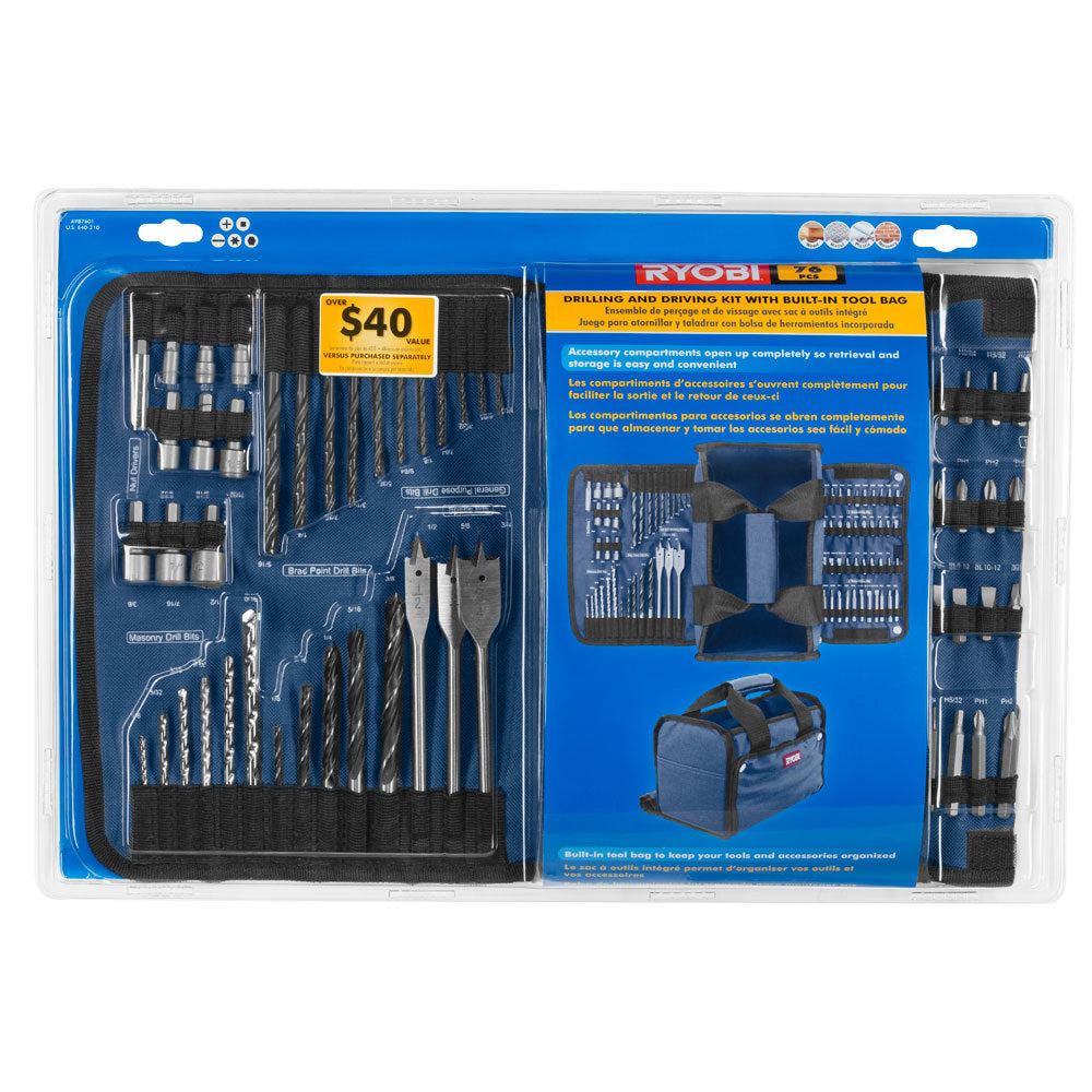 76 PC. Drilling and Driving Kit