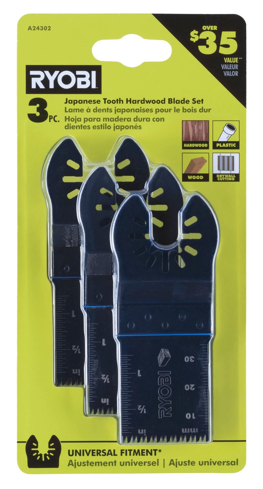3 PC. Japanese Tooth Blade Set