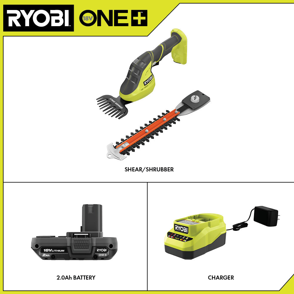 18V ONE+ 2-in-1 SHEAR SHRUBBER KIT