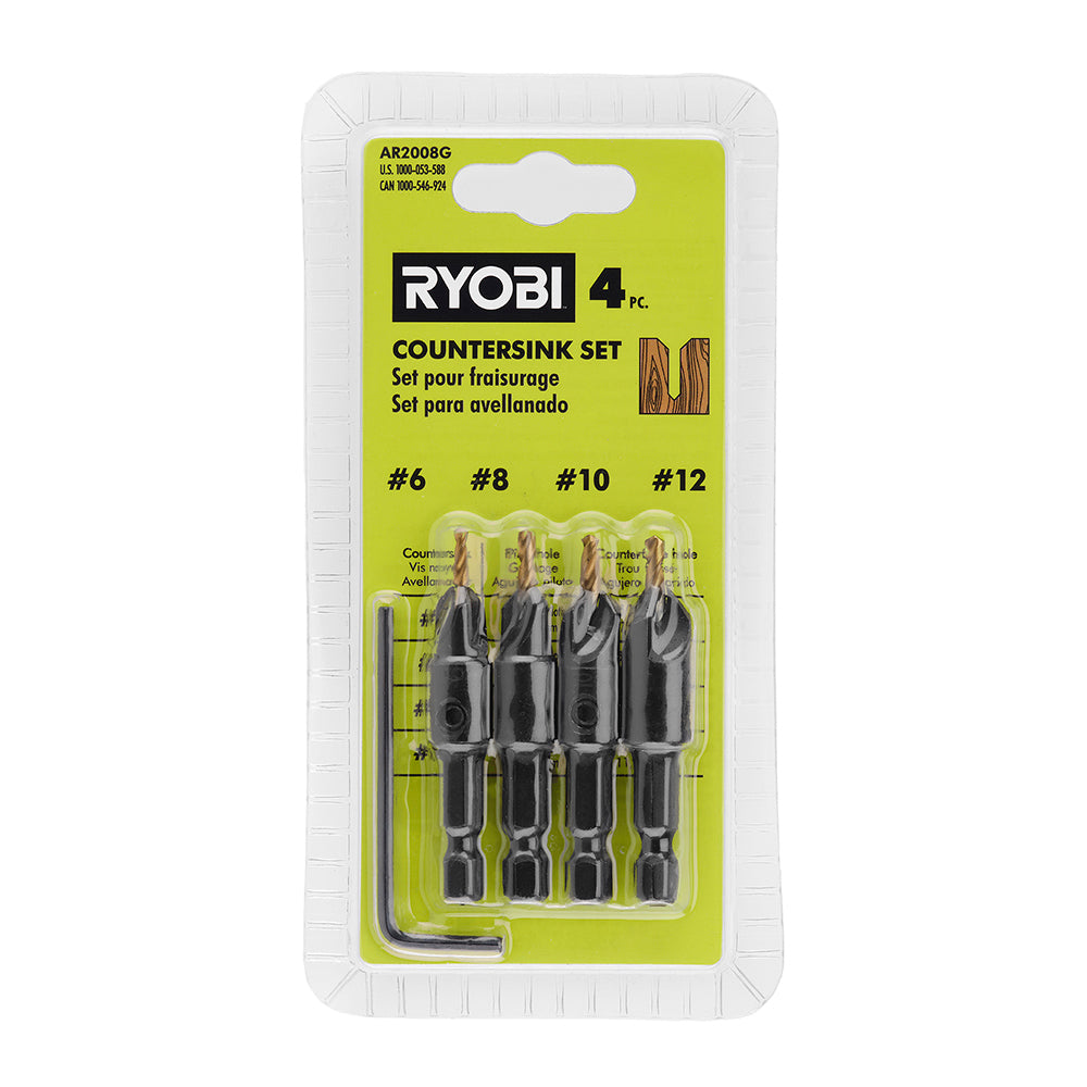 Hex Shank Countersinks - 4 Pack