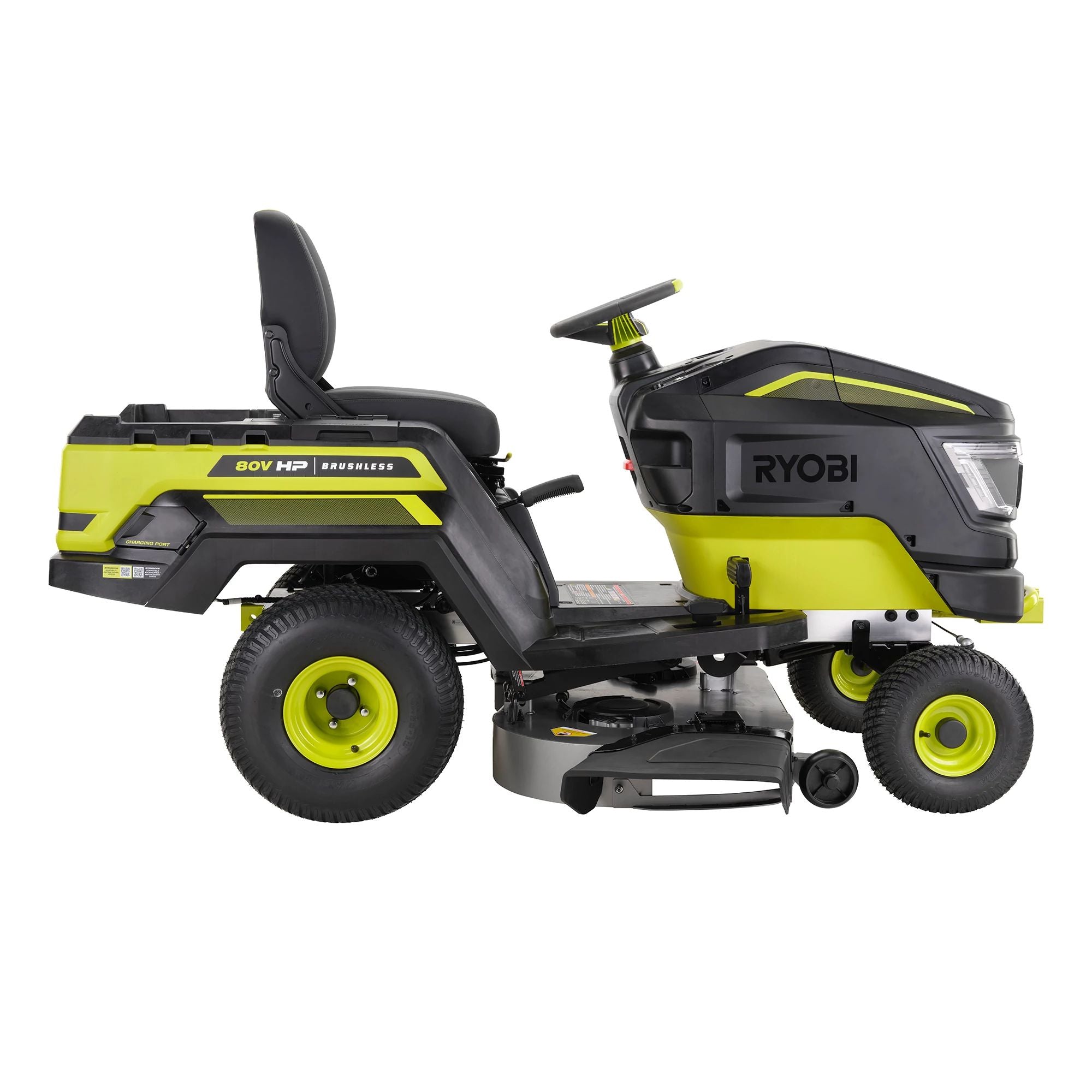 80V HP Brushless 42" Battery Cordless Electric Riding Lawn Tractor Kit