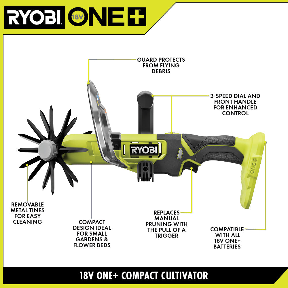 18V ONE+ Compact Cultivator Kit