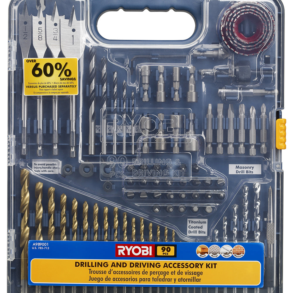 90 PC. Drilling and Driving Accessory Kit