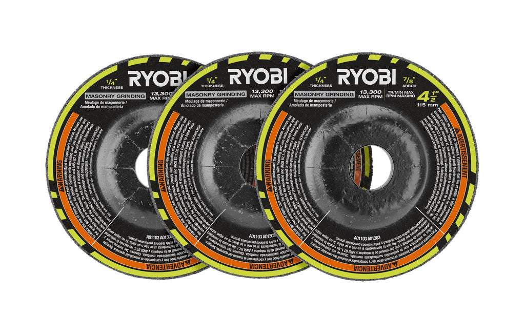 3 PC. 4-1/2" Masonry Grinding Wheel Set