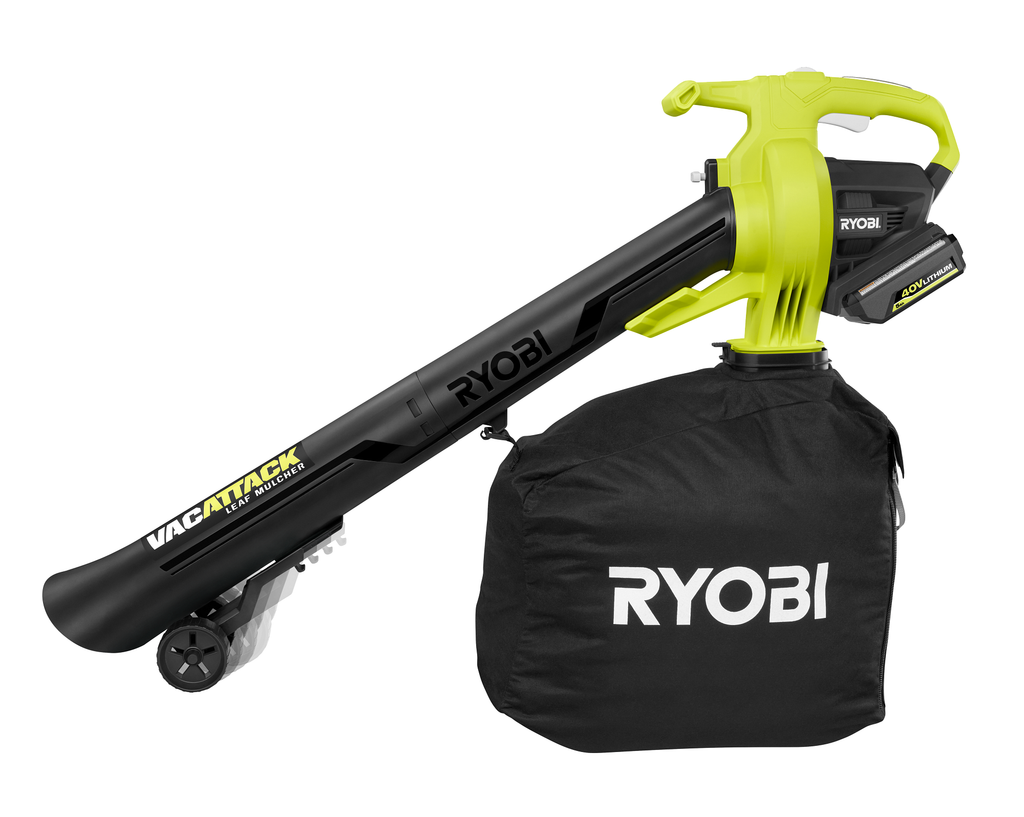40V VAC ATTACK Leaf Vacuum/Mulcher Kit
