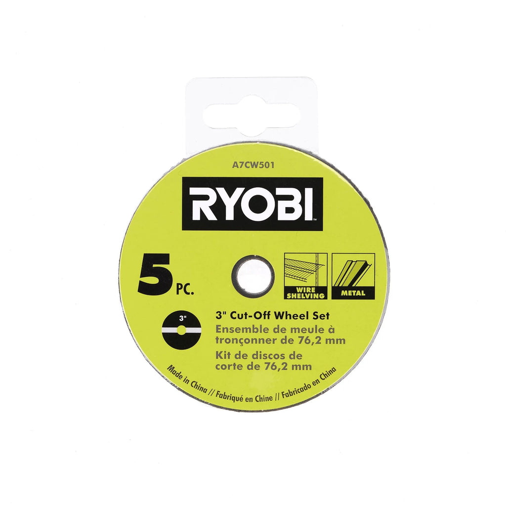 3" Aluminum Oxide Cut-Off Wheel Set (5-Piece)