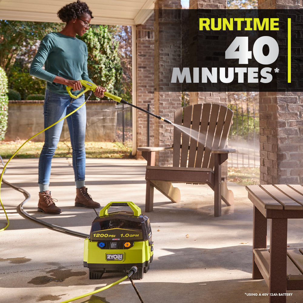 40V HP Brushless 1200 PSI 1.0 GPM Pressure Washer
