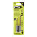 Hex Shank Pilot Titanium Drill Bit Set (4 PC.)