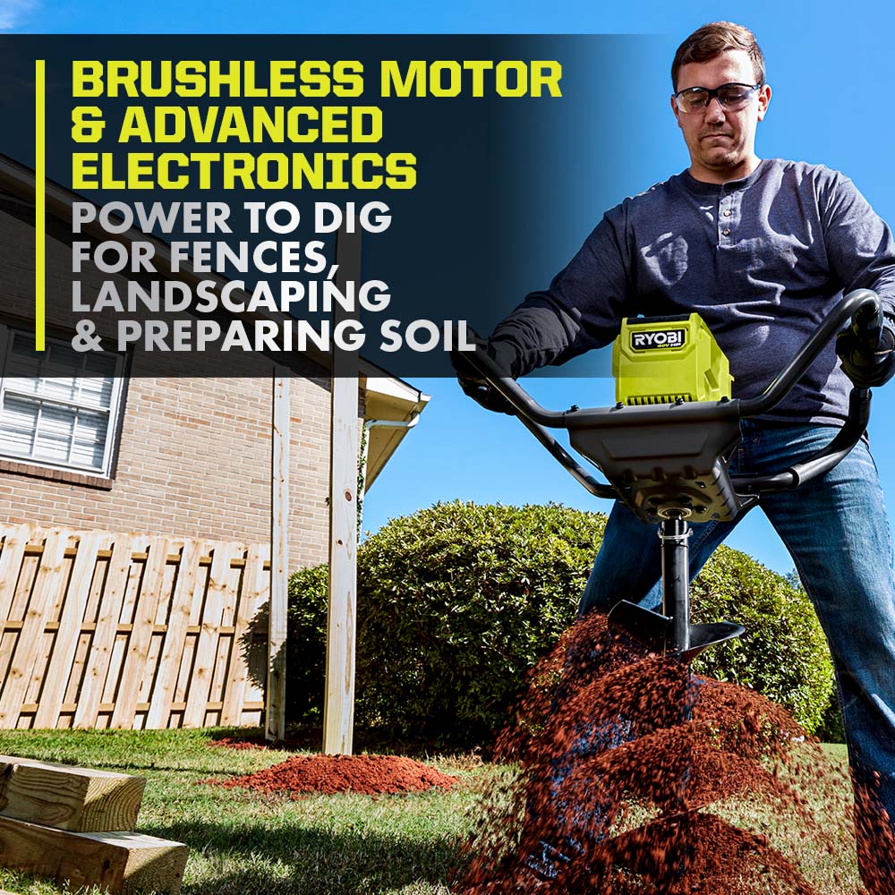 40V HP Brushless 8" Earth Auger