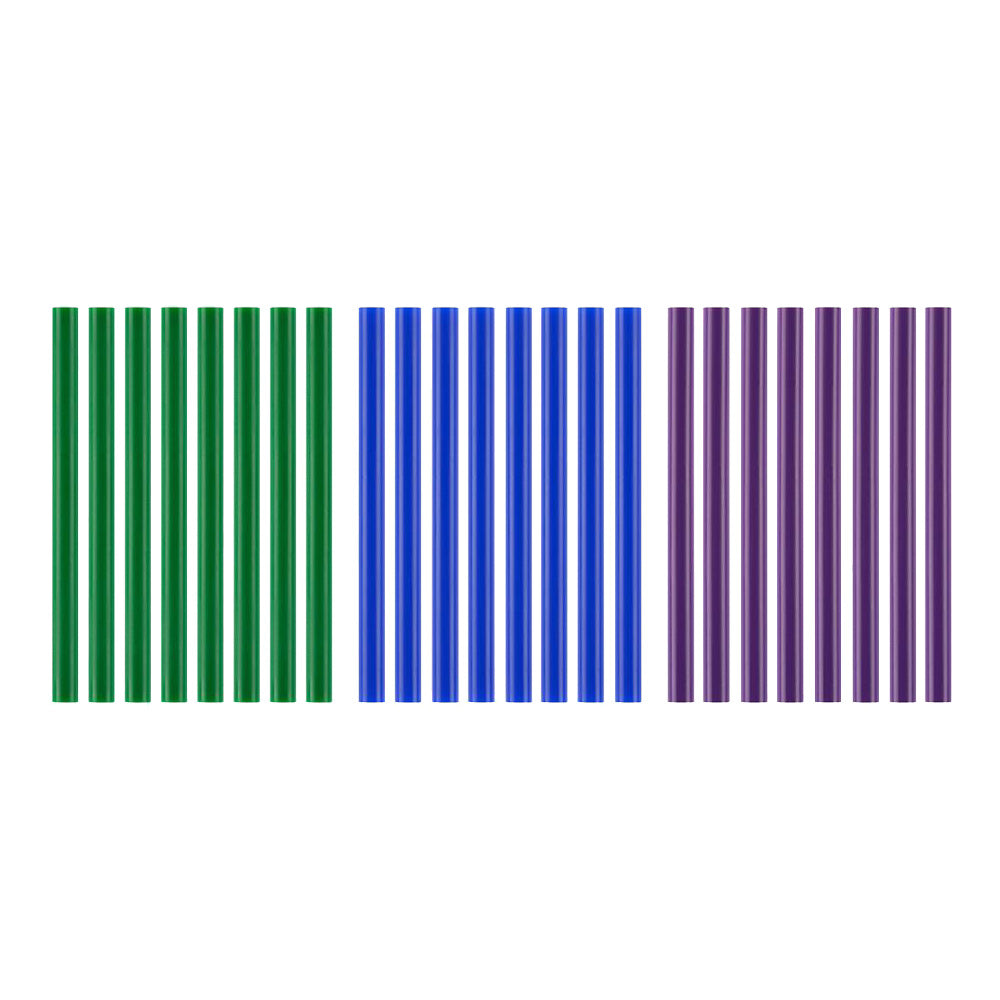 24 PC. Mini Cool Color Glue Sticks