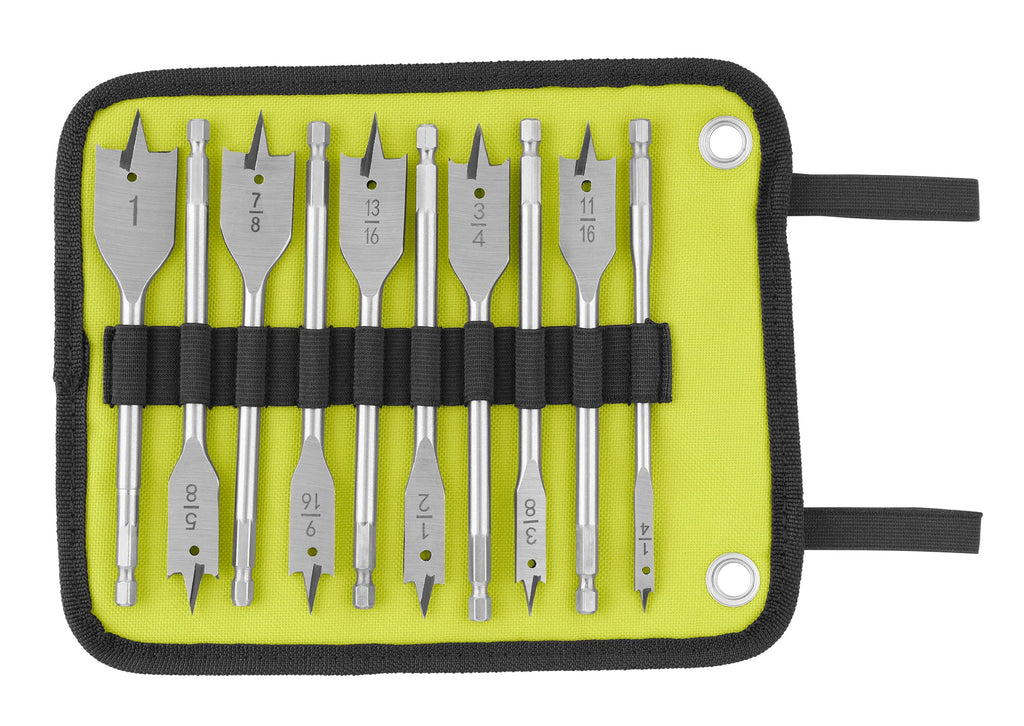 10 PC. Wood Spade Bit Set