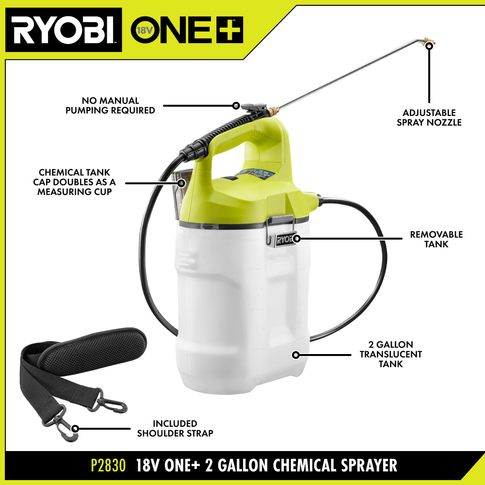 18V ONE+ 2 Gallon Chemical Sprayer