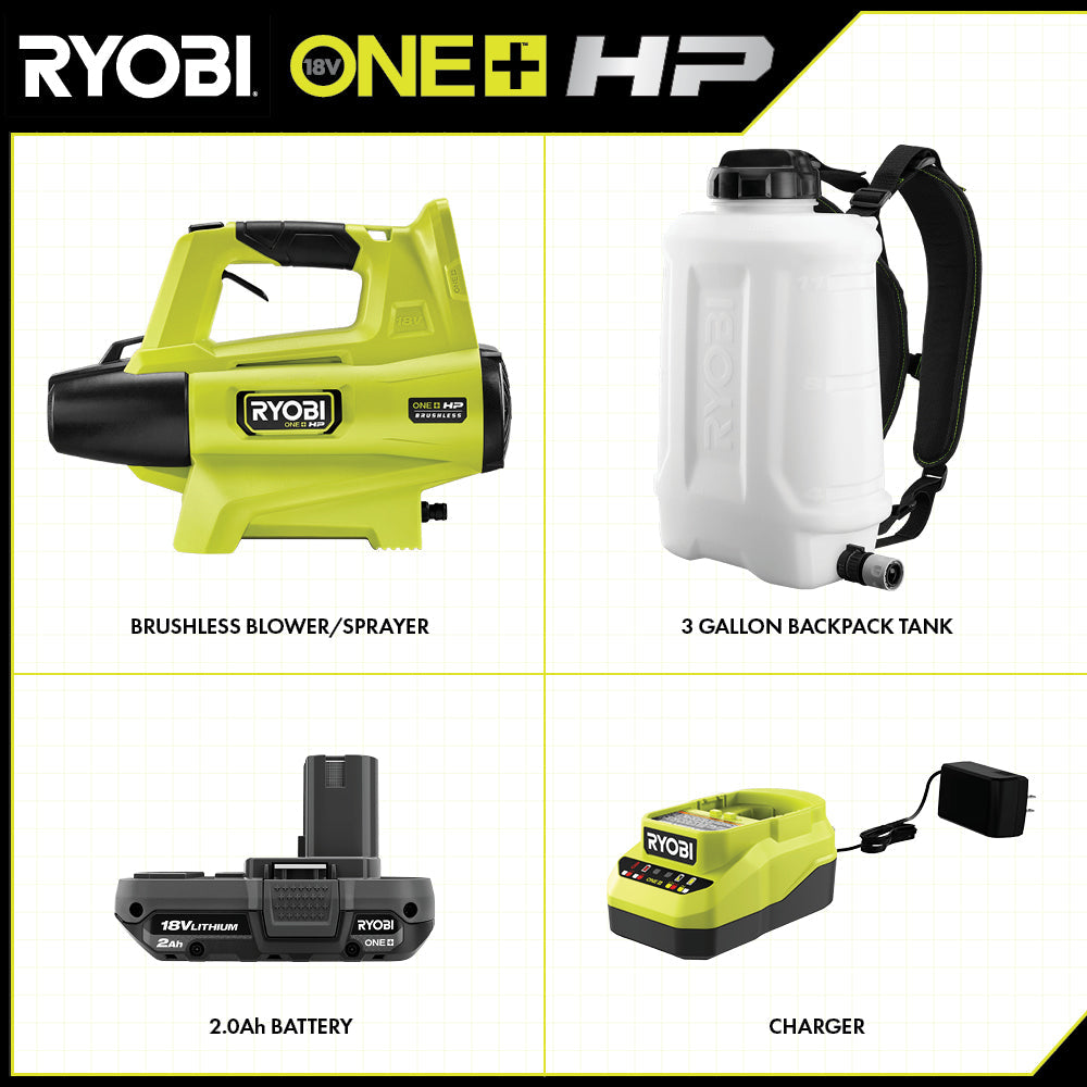 18V ONE+ HP Backpack Blower/Sprayer Kit