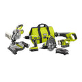 18V ONE+ 5-Tool Combo Kit with Miter Saw, (2) 1.3 Ah Batteries, Charger, and Tool Bag