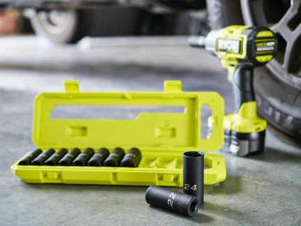 11 PC. Metric 1/2" Drive Deep Impact Socket Set