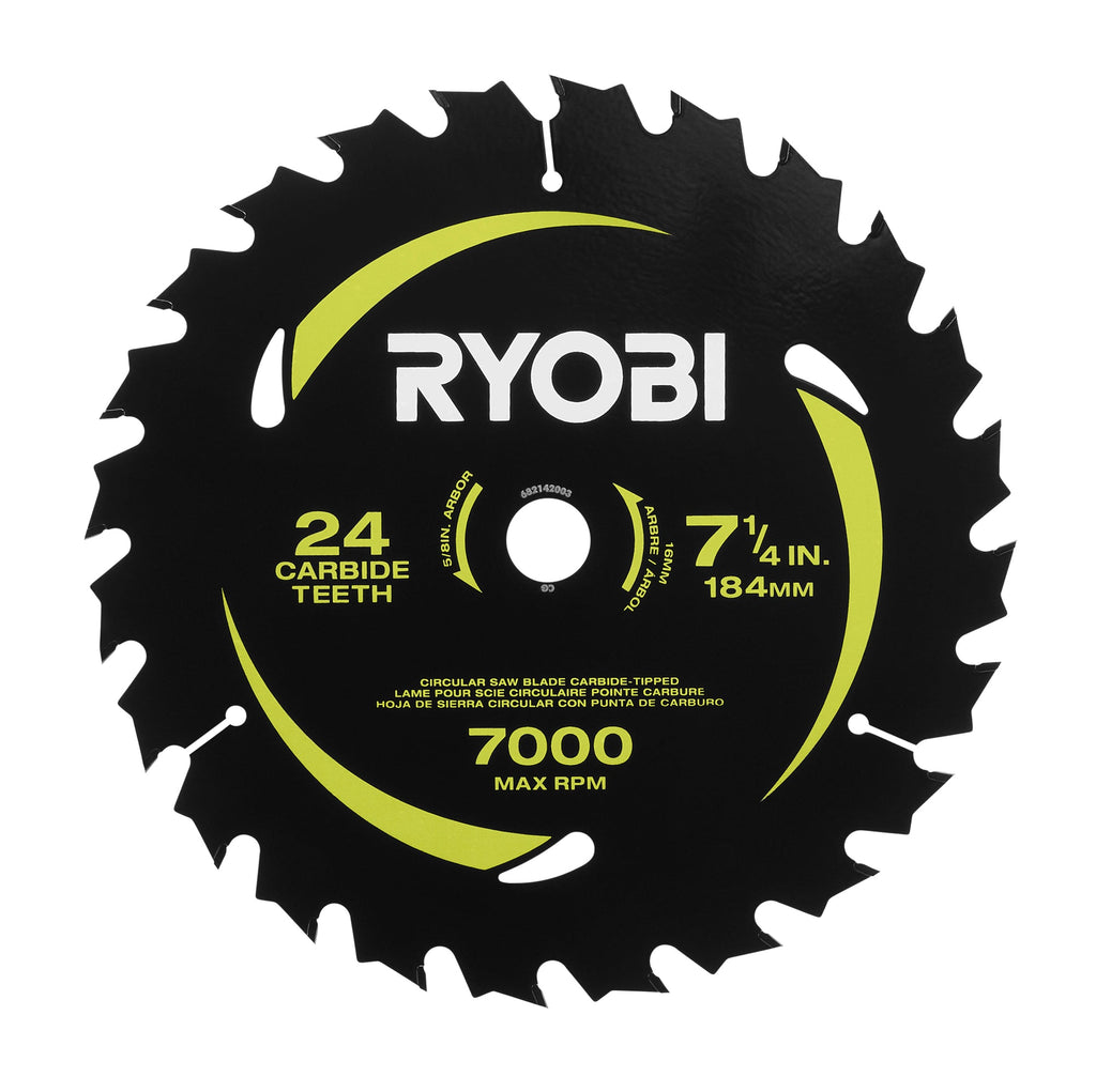 7-1/4" x 24T Carbide Teeth Thin Kerf Circular Saw Blade Set (5 Piece)