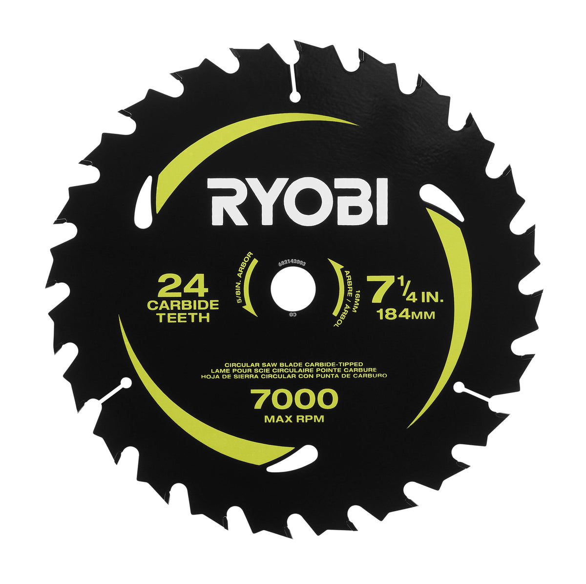 7-1/4" x 24T Carbide Teeth Thin Kerf Circular Saw Blade Set (5 Piece)
