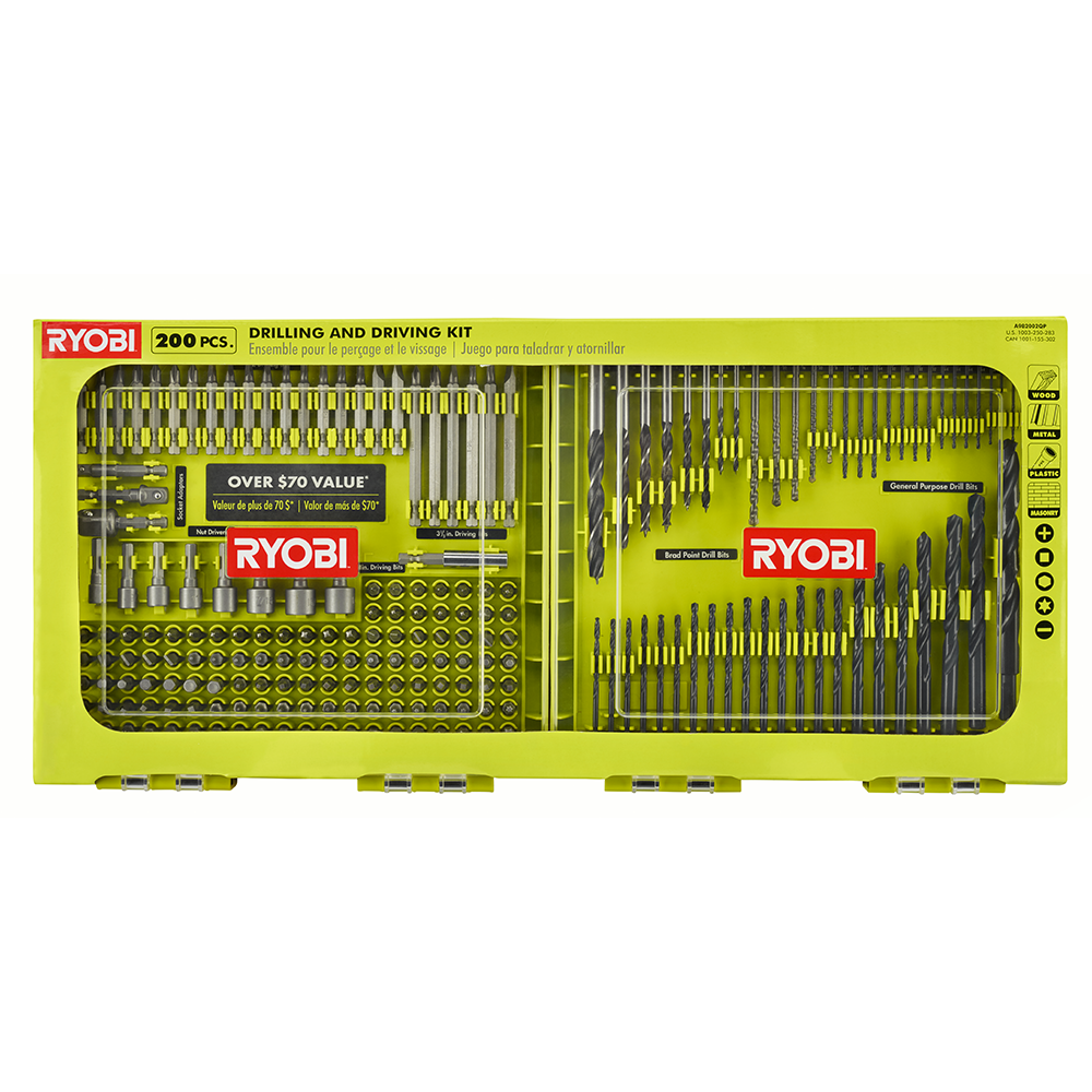 Black Oxide Drill and Drive Kit (200-Piece)